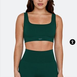 SET ACTIVE Sculptflex Box Cut Bra in Mojito